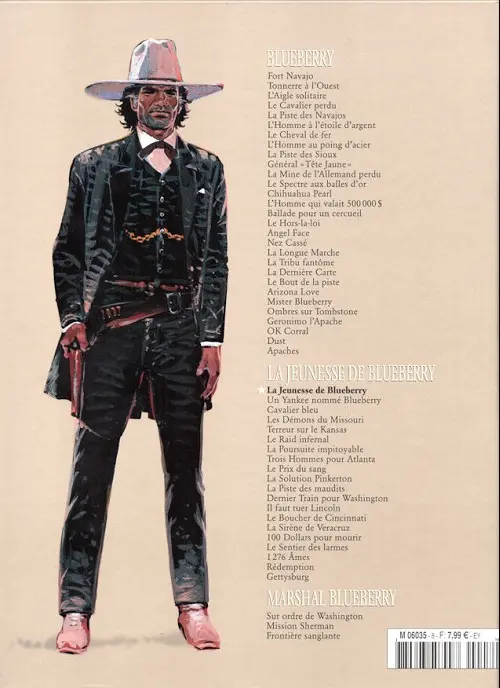 Verso de l'album Blueberry La Collection Tome 30