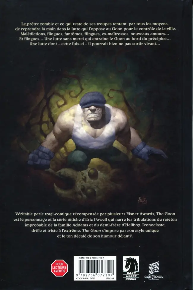 Verso de l'album The Goon Tome 13 Malchance, impair & manque…