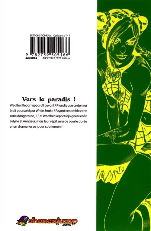 Verso de l'album Jojo's Bizarre Adventure - Stone Ocean 11 Vers le paradis !