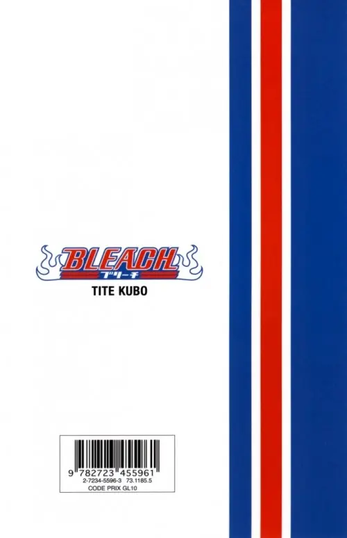 Verso de l'album Bleach Tome 19 The Black Moon Rising