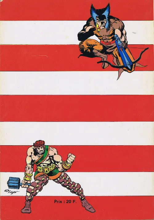 Verso de l'album Récits Complets Marvel Album N° 1