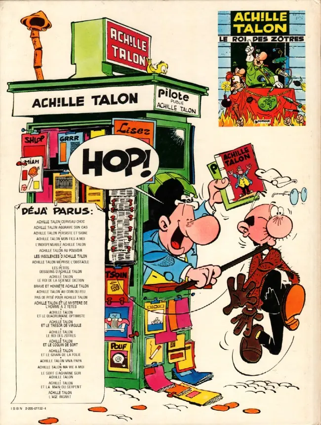 Verso de l'album Achille Talon Tome 17 Le roi des zôtres