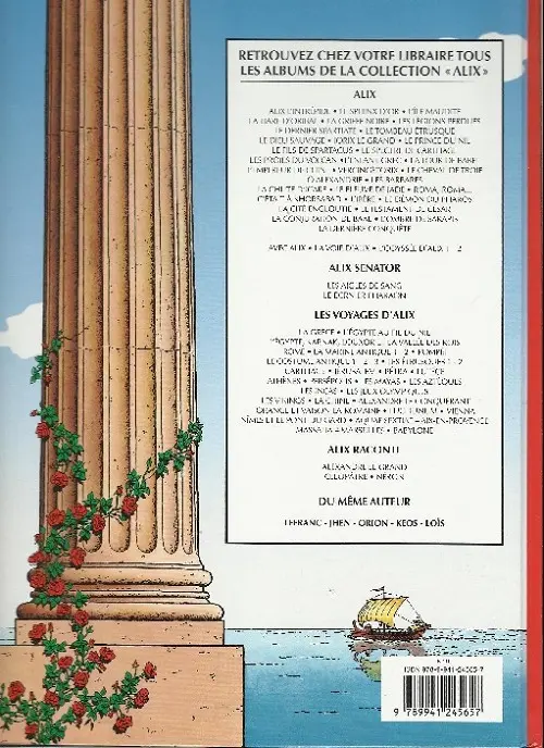 Verso de l'album Alix Tome 15 L'enfant grec