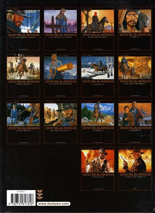 Verso de l'album Durango Tome 13 Sans pitié