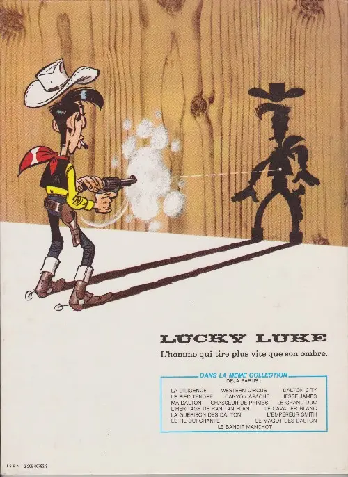 Verso de l'album Lucky Luke Tome 42 7 histoires de Lucky Luke