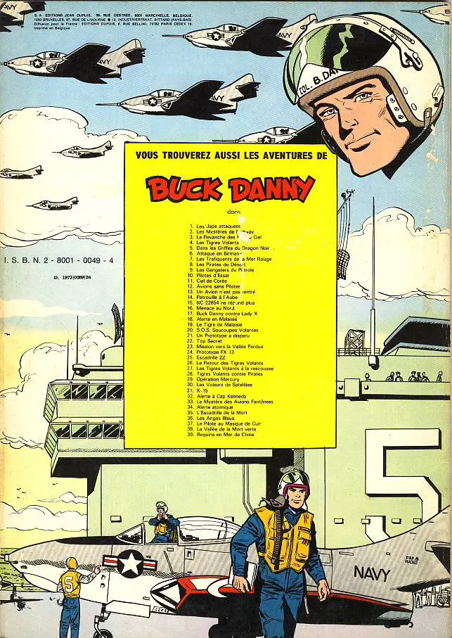 Verso de l'album Buck Danny Tome 12 Avions sans pilotes