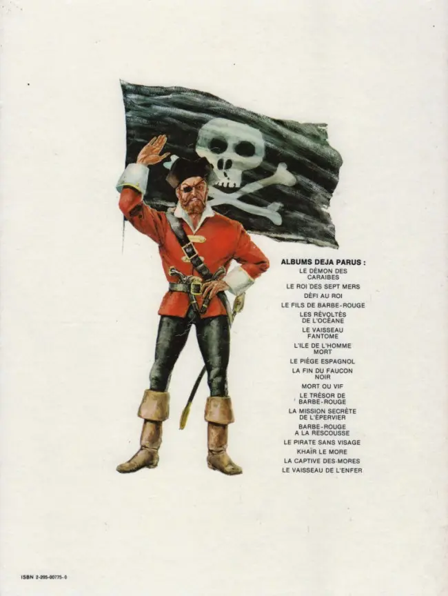 Verso de l'album Barbe-Rouge Tome 17 Le vaisseau de l'Enfer