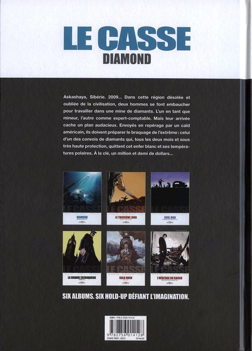 Verso de l'album Le Casse Tome 1 Diamond - Askashaya, Sibérie 2009...