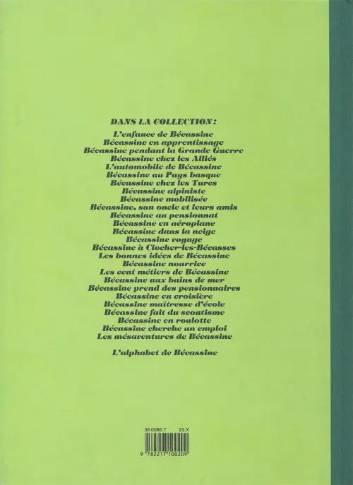 Verso de l'album Bécassine Tome 20 Bécassine prend des pensionnaires