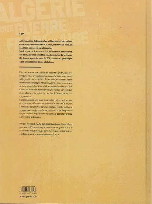 Verso de l'album Algérie , une guerre française Tome 2 L'escalade fatale