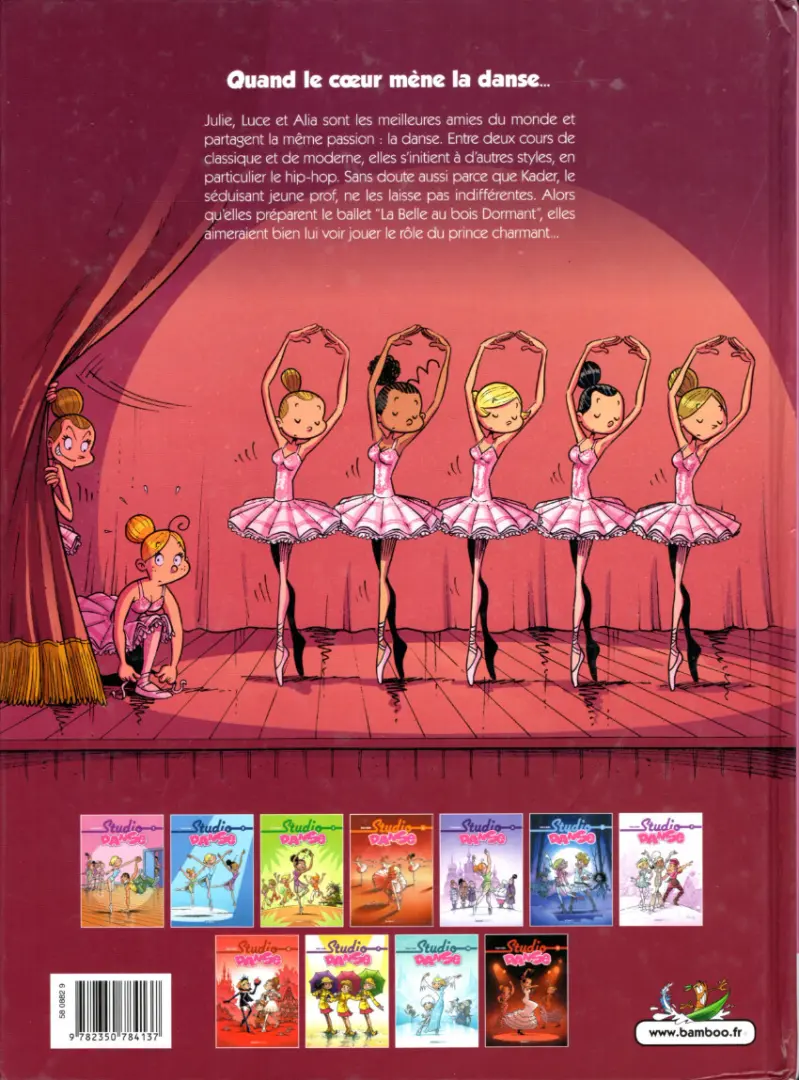 Verso de l'album Studio danse Tome 1