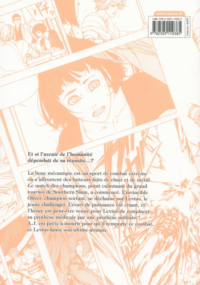 Verso de l'album Levius est Vol. 8