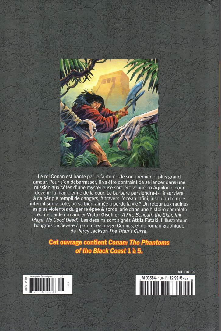 Verso de l'album The Savage Sword of Conan - La Collection Tome 108 Les Fantômes de la Côte Noire