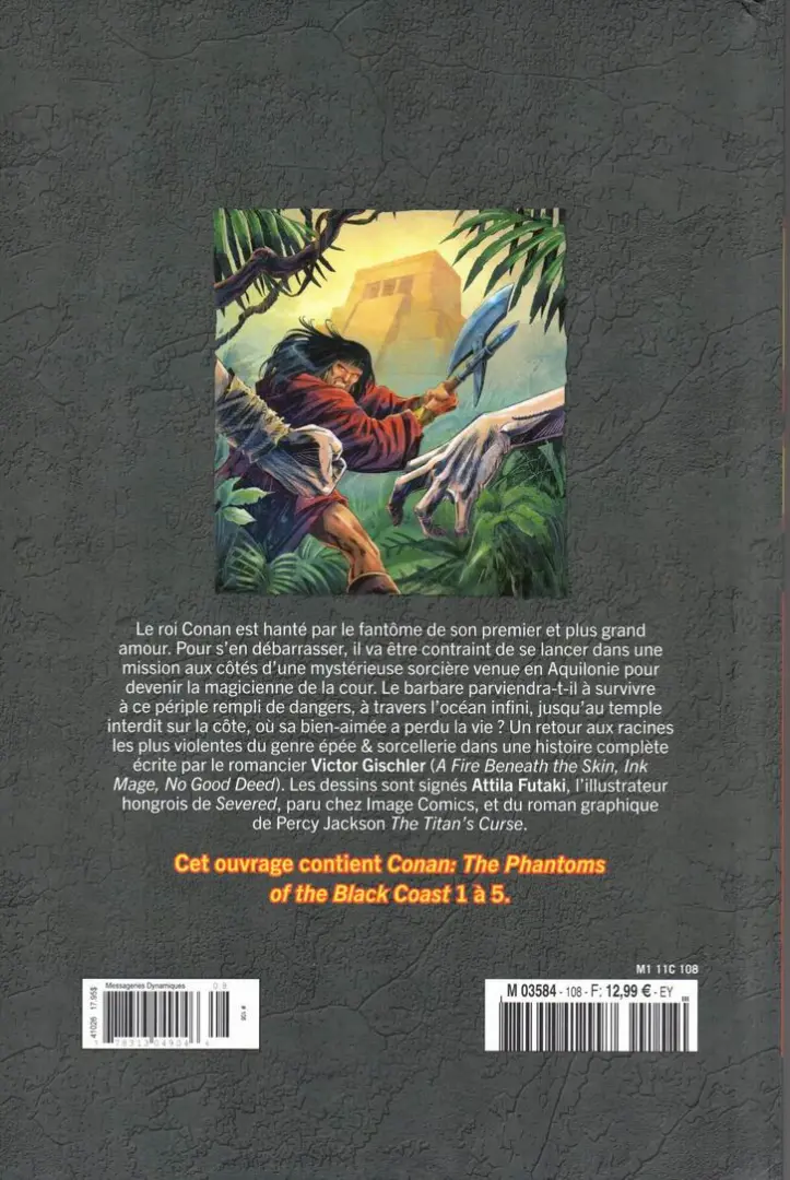 Verso de l'album The Savage Sword of Conan - La Collection Tome 108 Les Fantômes de la Côte Noire
