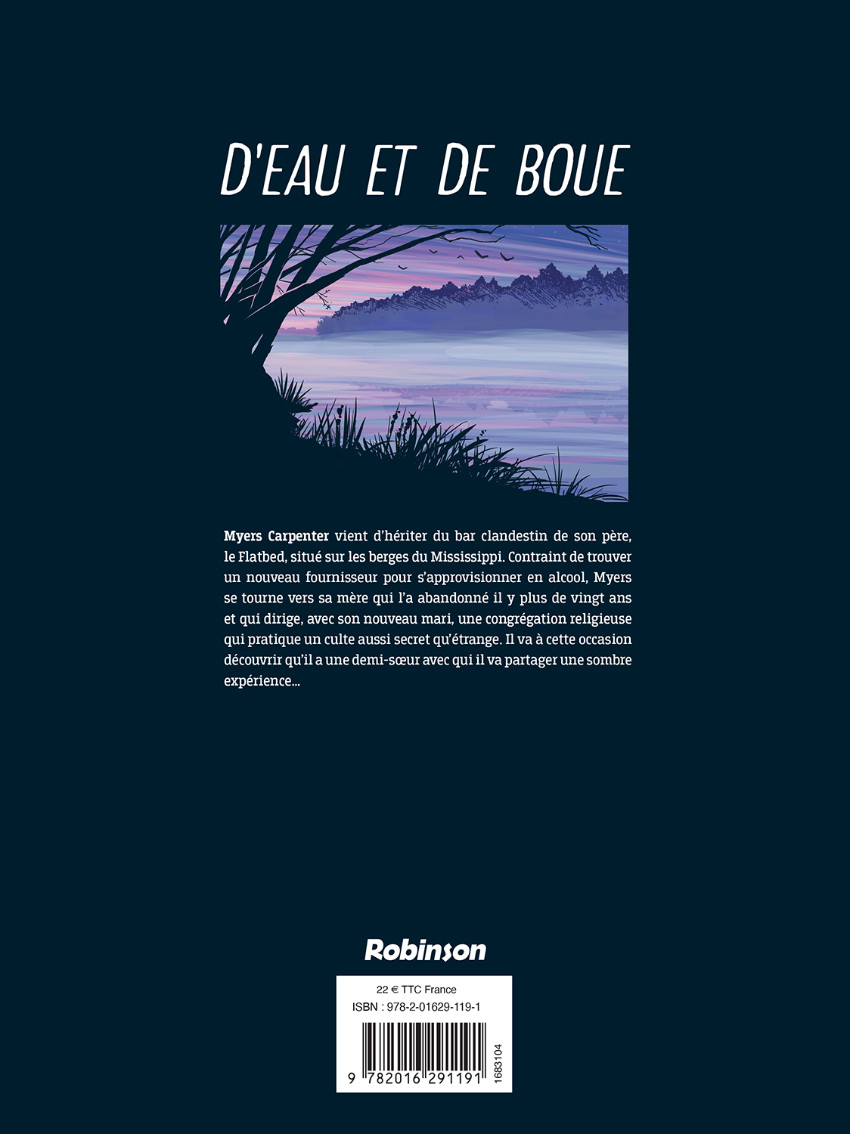 Verso de l'album D'eau et de boue