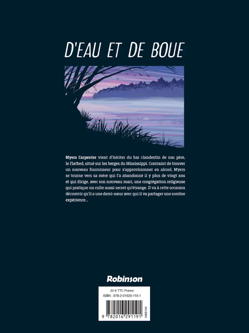 Verso de l'album D'eau et de boue