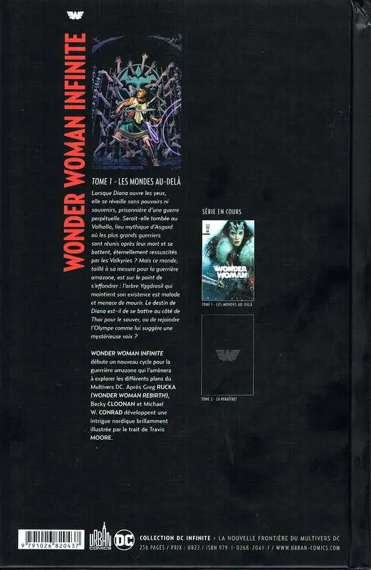 Verso de l'album Wonder Woman Tome 1 Les Mondes au-delà