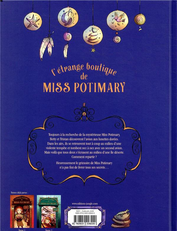 Verso de l'album L'Étrange boutique de Miss Potimary Tome 3 L'île du passé