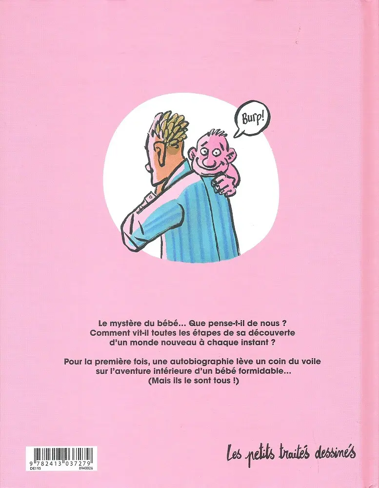 Verso de l'album Moi Bébé ma vie, mon œuvre