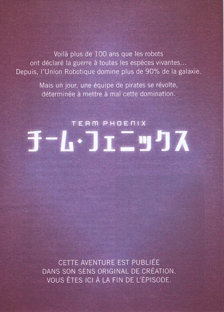 Verso de l'album Team Phoenix 7
