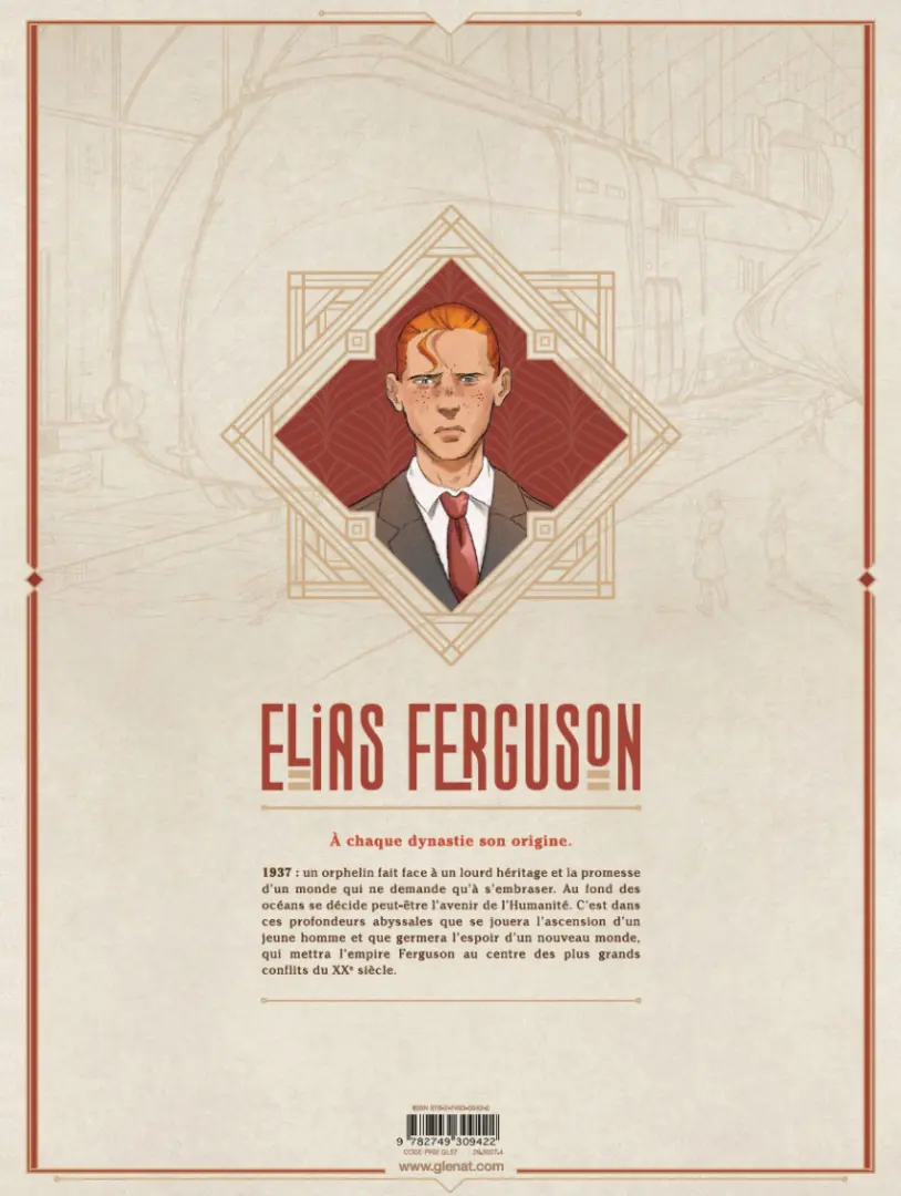 Verso de l'album Elias Ferguson Tome 1 1937, l'héritier