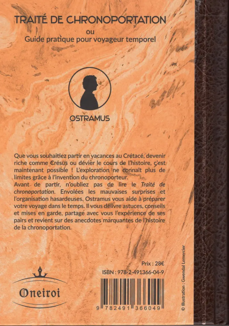 Verso de l'album Traité de chronoportation Guide pratique pour voyageur temporel