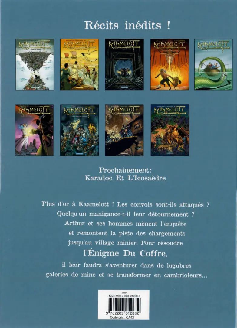Verso de l'album Kaamelott Tome 3 L'énigme du coffre