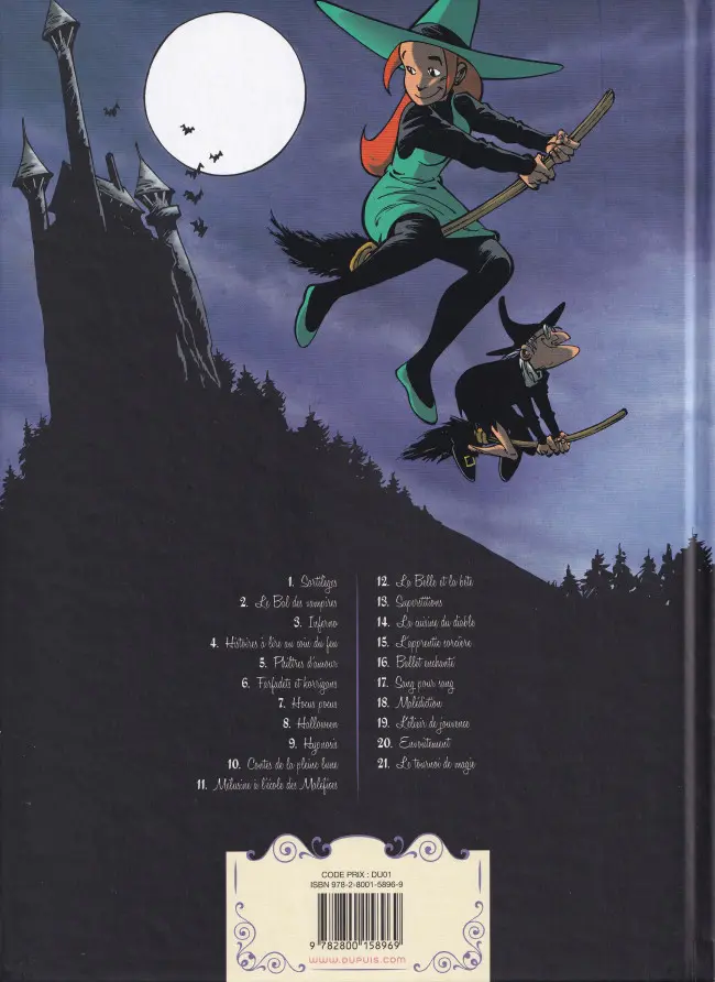Verso de l'album Mélusine Tome 11 Mélusine à l'école des Maléfices