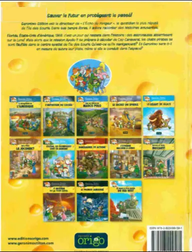 Verso de l'album Geronimo Stilton Tome 14 On a marché sur la lune