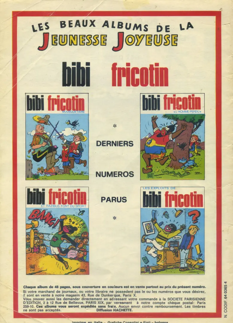 Verso de l'album Les Pieds Nickelés Tome 54 Les Pieds Nickelés agents secrets