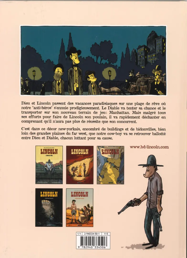 Verso de l'album Lincoln Tome 3 Playground
