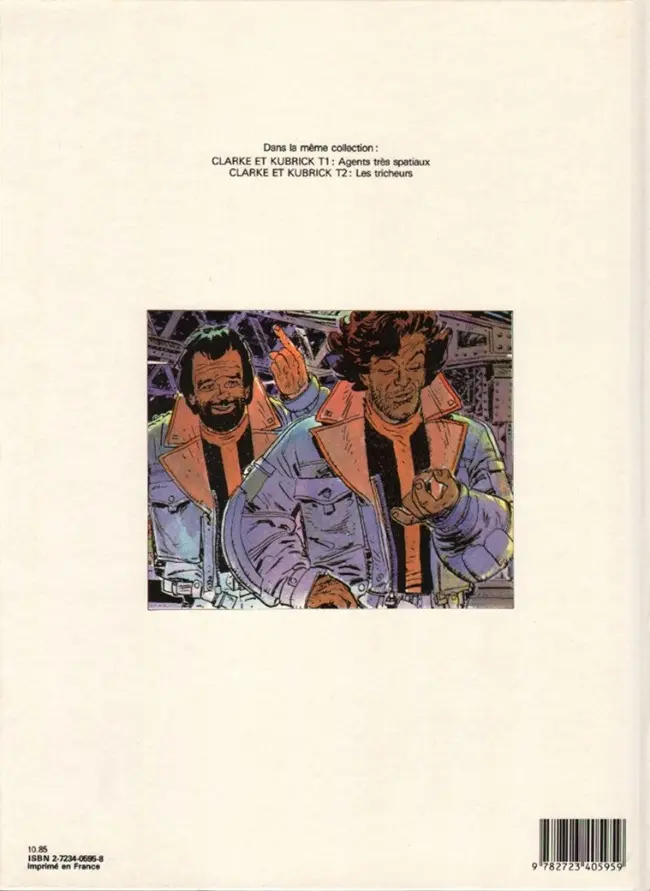 Verso de l'album Clarke et Kubrick Tome 2 Les tricheurs
