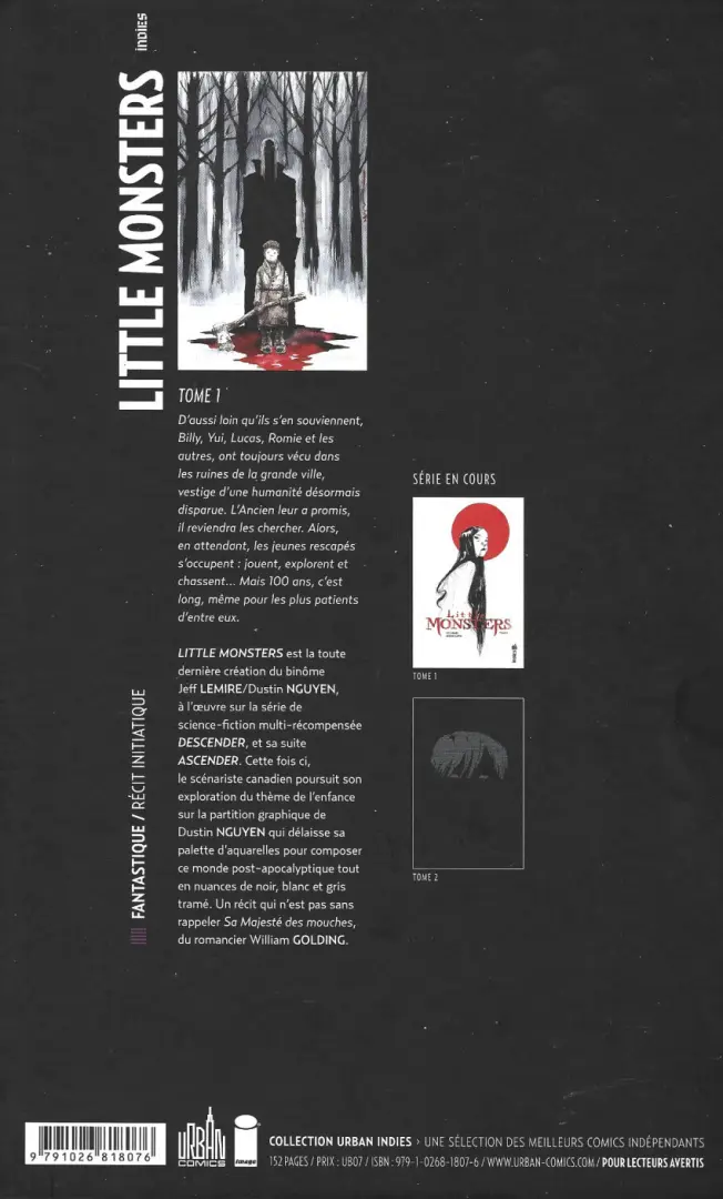 Verso de l'album Little Monsters Tome 1