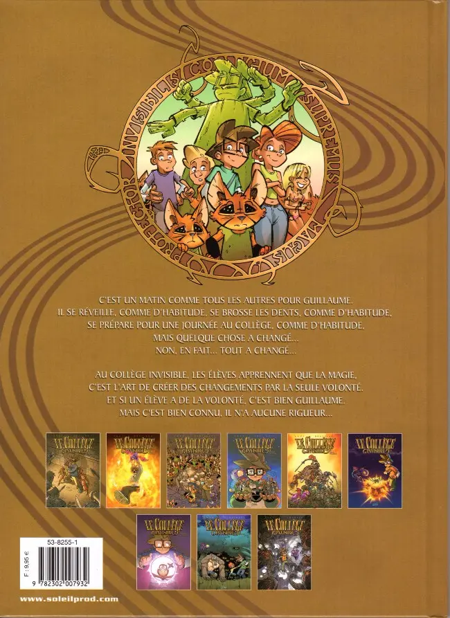 Verso de l'album Le Collège invisible Tome 9 Rebootum generalum