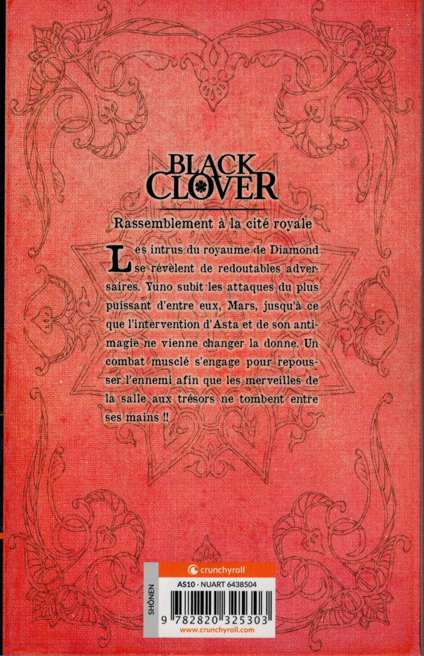 Verso de l'album Black Clover 3