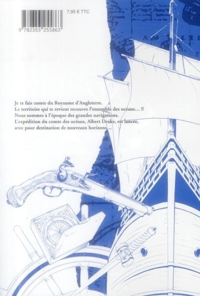 Verso de l'album Le Comte des pirates 1/2