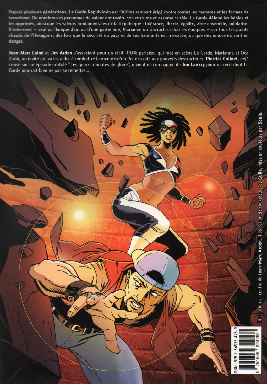 Verso de l'album Le Garde républicain #19 Tempête quantique