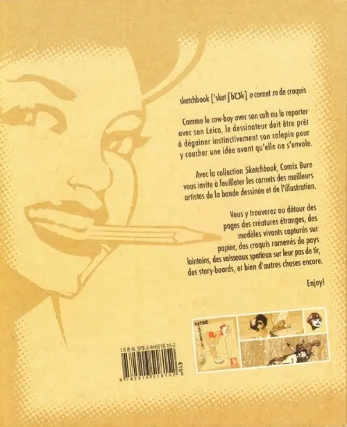 Verso de l'album Sketchbook - Comix Buro Sketchbook Vatine #2