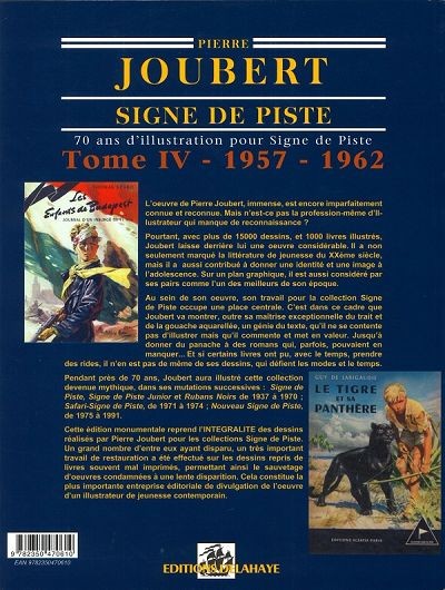 Verso de l'album Signe de piste - 70 ans d'illustration pour signe de piste Tome IV 1957-1962