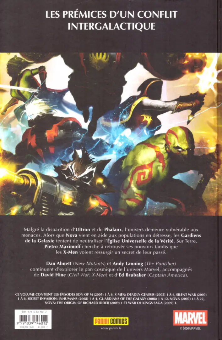 Verso de l'album Prélude à War of Kings