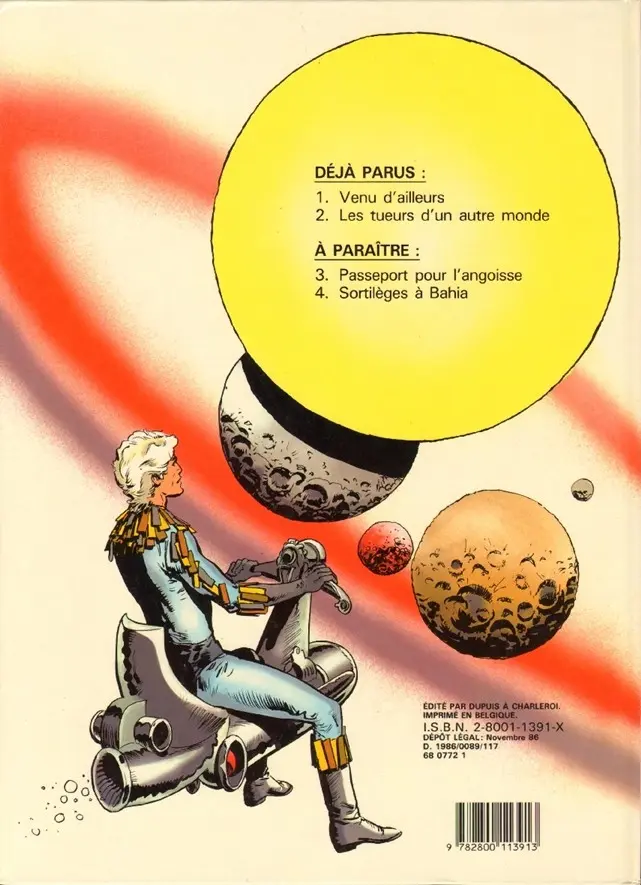 Verso de l'album Cristal Tome 2 Les tueurs d'un autre monde