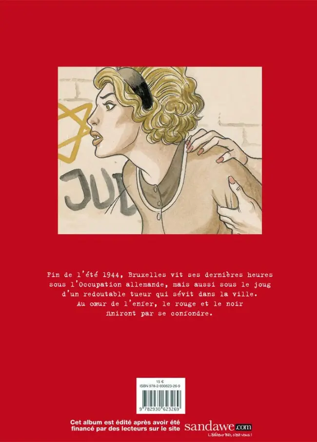 Verso de l'album D'Encre et de Sang Tome 1