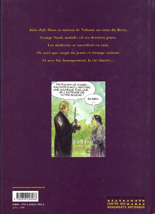 Verso de l'album Le Dernier visiteur de George Sand