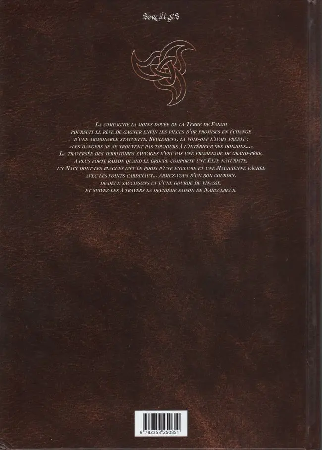 Verso de l'album Le Donjon de Naheulbeuk Tome 5 Deuxième saison, partie 3