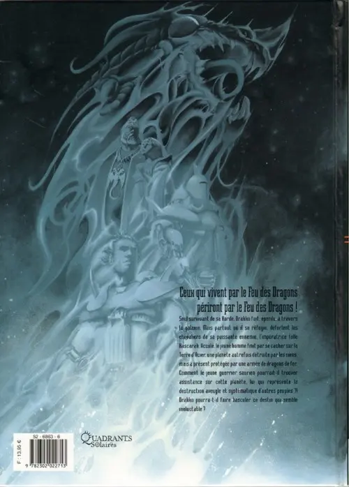 Verso de l'album Drakko Tome 2 la nébuleuse des serpents
