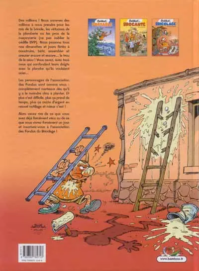 Verso de l'album Les Fondus Tome 3 Les fondus du bricolage