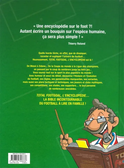 Verso de l'album Foot Goal Total Foot Goal - L'Encyclopédie