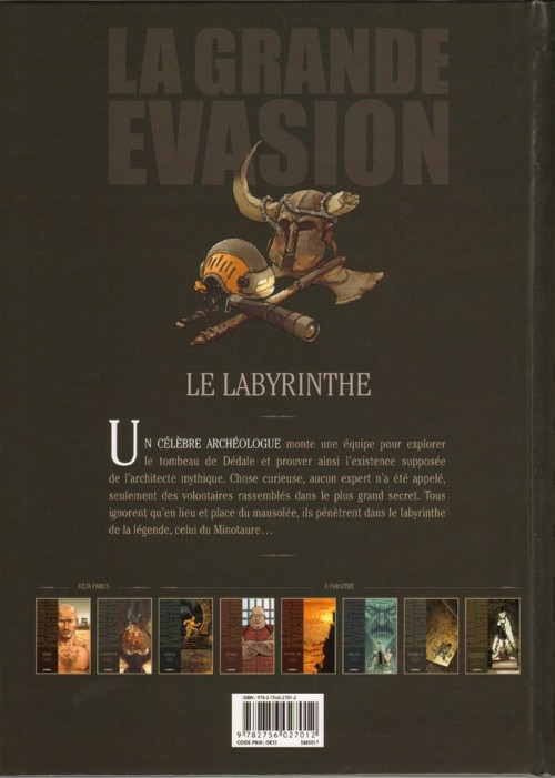 Verso de l'album La grande évasion Tome 2 Le Labyrinthe