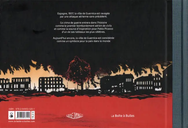 Verso de l'album Guernica