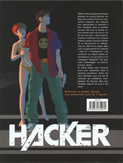 Verso de l'album Hacker 1 Piège